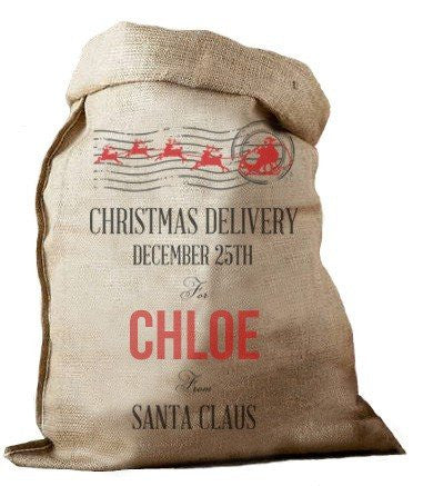 Hessian xmas online bags