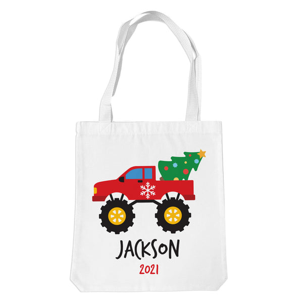 Red Monster Truck Premium  Tote Bag