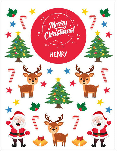 Red Christmas Sticker Pack