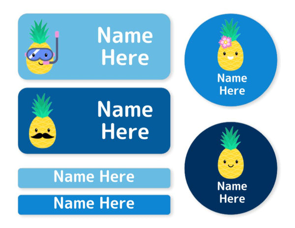 Pineapple Mixed Name Label Pack