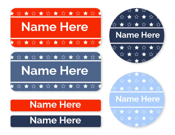 Star Mixed Name Label Pack