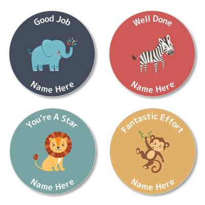 Zoo Animals Reward Stickers