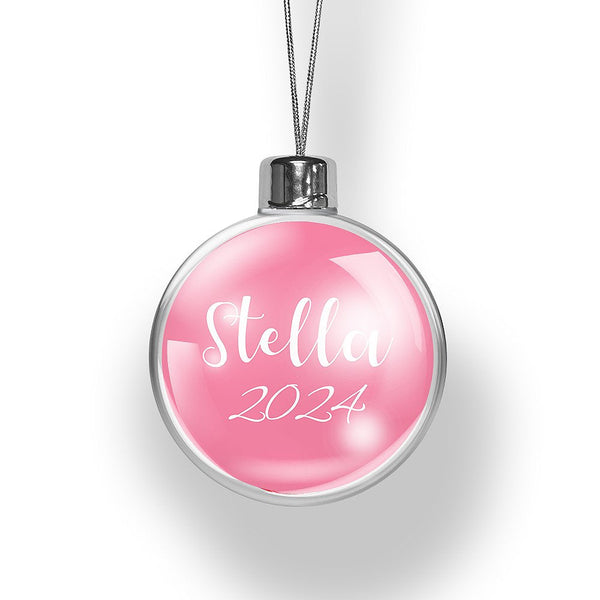 Name & Year Christmas Bauble