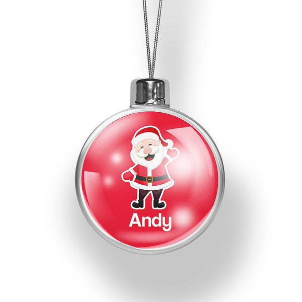 Smiling Santa Christmas Bauble