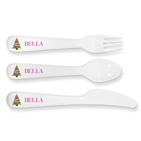 Pink Christmas Kids' Cutlery Set