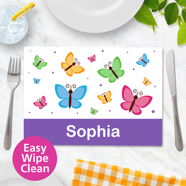 Butterflies Wipe Clean Placemat - Small