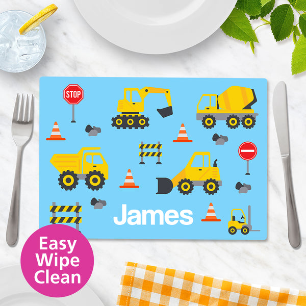 Little Digger Wipe Clean Placemat - Small