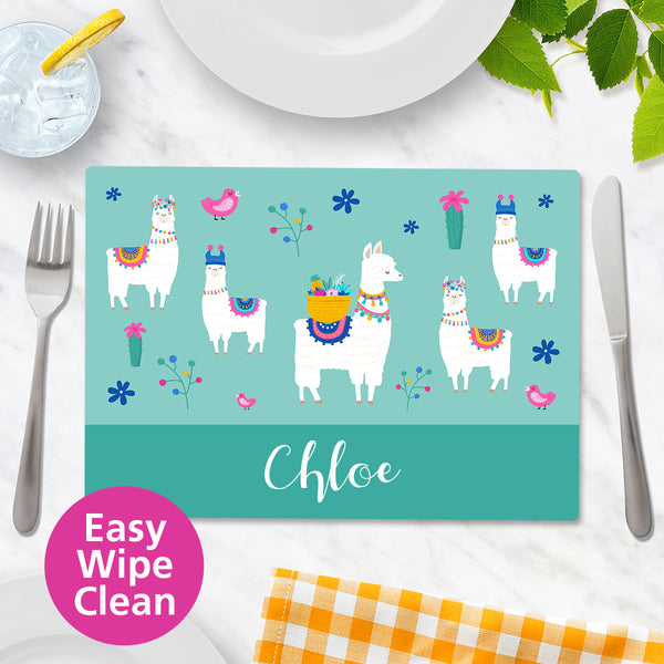 Llama Wipe Clean Placemat - Small
