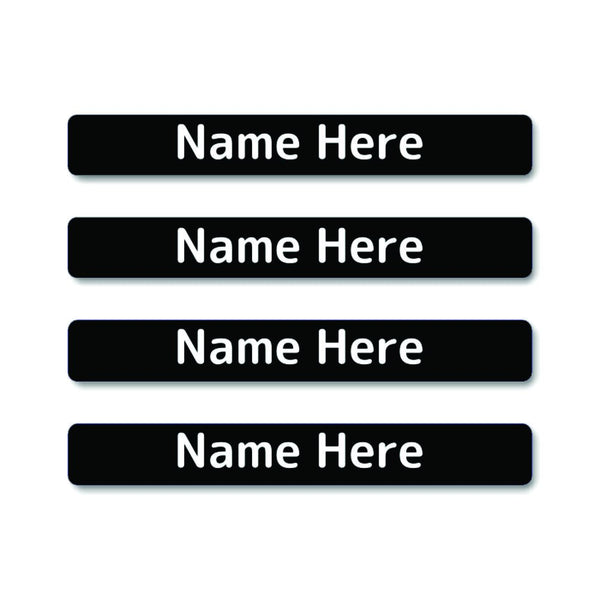 Single Colour Mini Name Labels 40pk