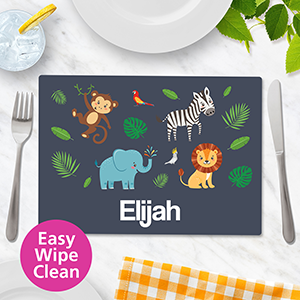 Zoo Wipe Clean Placemat - Small