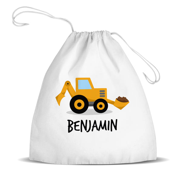 Yellow Digger Premium Drawstring Bag