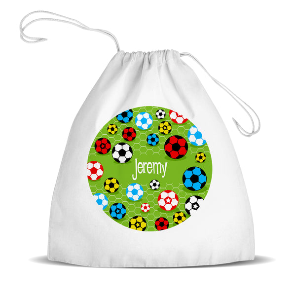 Soccer Premium Drawstring Bag