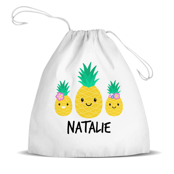 Pineapple Premium Drawstring Bag