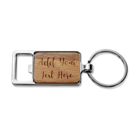 Add Your Own Message Rectangle Metal Keyring BIGW Photos