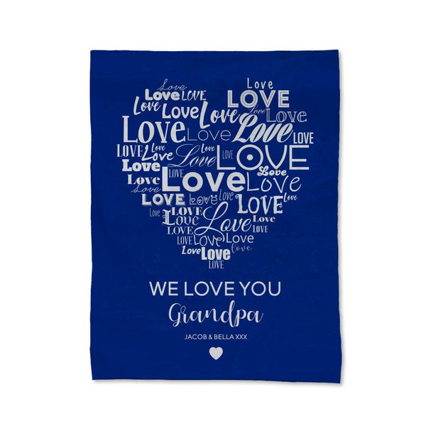 Love You Grandpa Blanket - Small