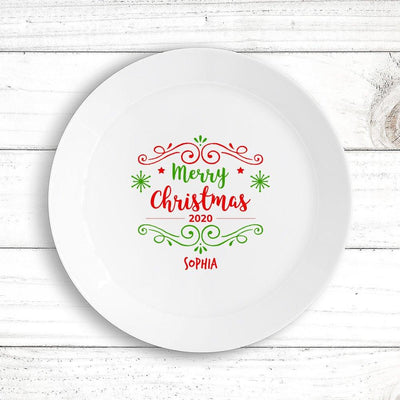 Merry Christmas Kids Plate