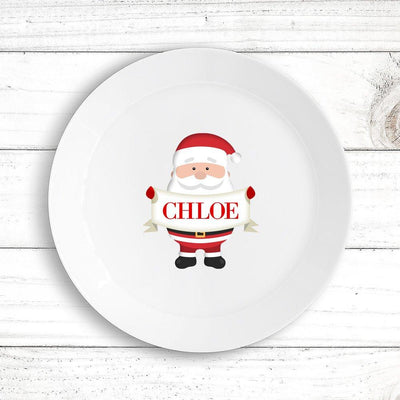 Santa Sign Kids Plate