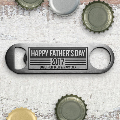 Happy Father's Day Engraved Bottle Opener