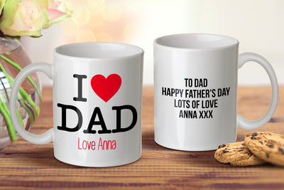 I Love Dad Mug