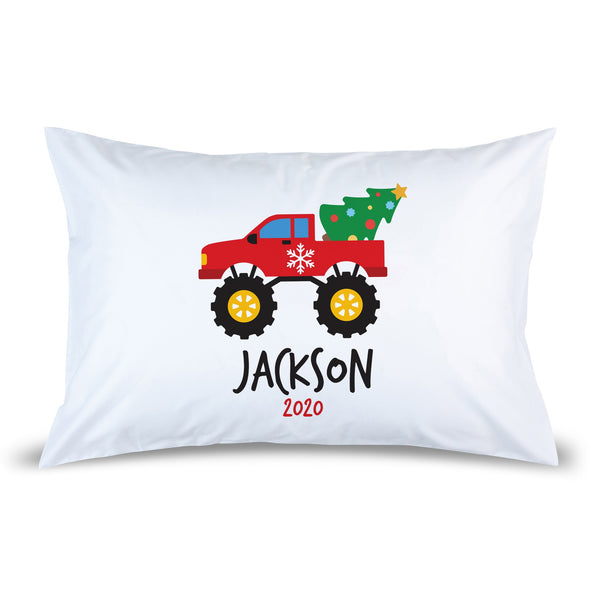 Monster Truck Pillow Case